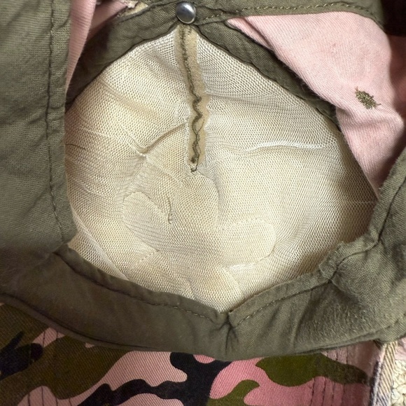 Embellished Rhinestone Bling Camouflage Cap, OSFA, Velcro back, preowned - Picture 6 of 9